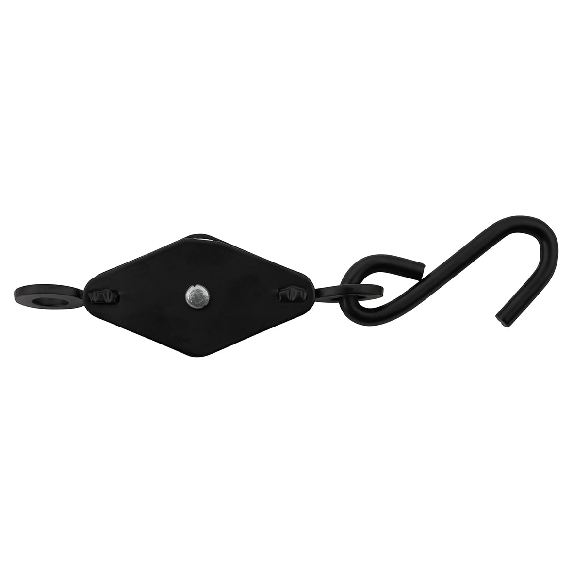Line Pulley - Hook & Wheel - 172 x 38mm - Black - view 3