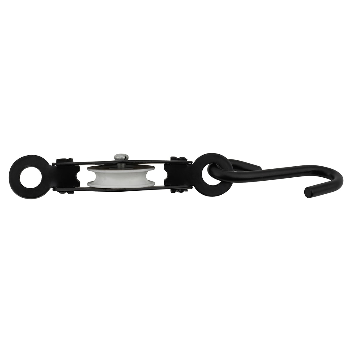 Line Pulley - Hook & Wheel - 172 x 38mm - Black - view 4