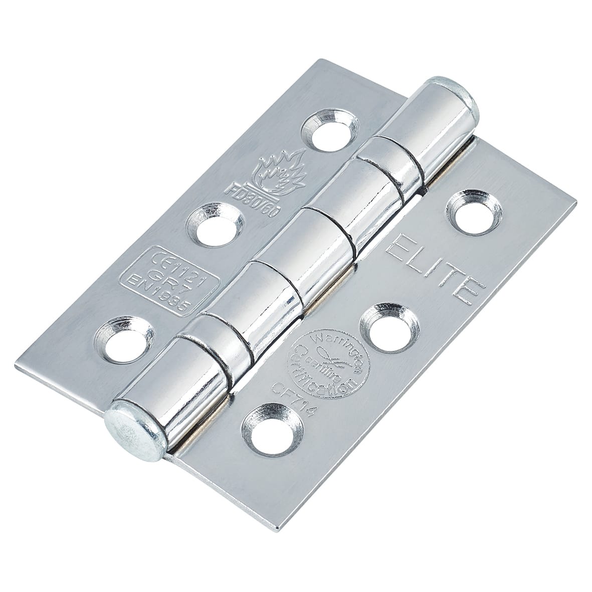 Polished/Satin Chrome Bathroom Lock Door Handles on Rose Pack - Belmonte Range - view 3