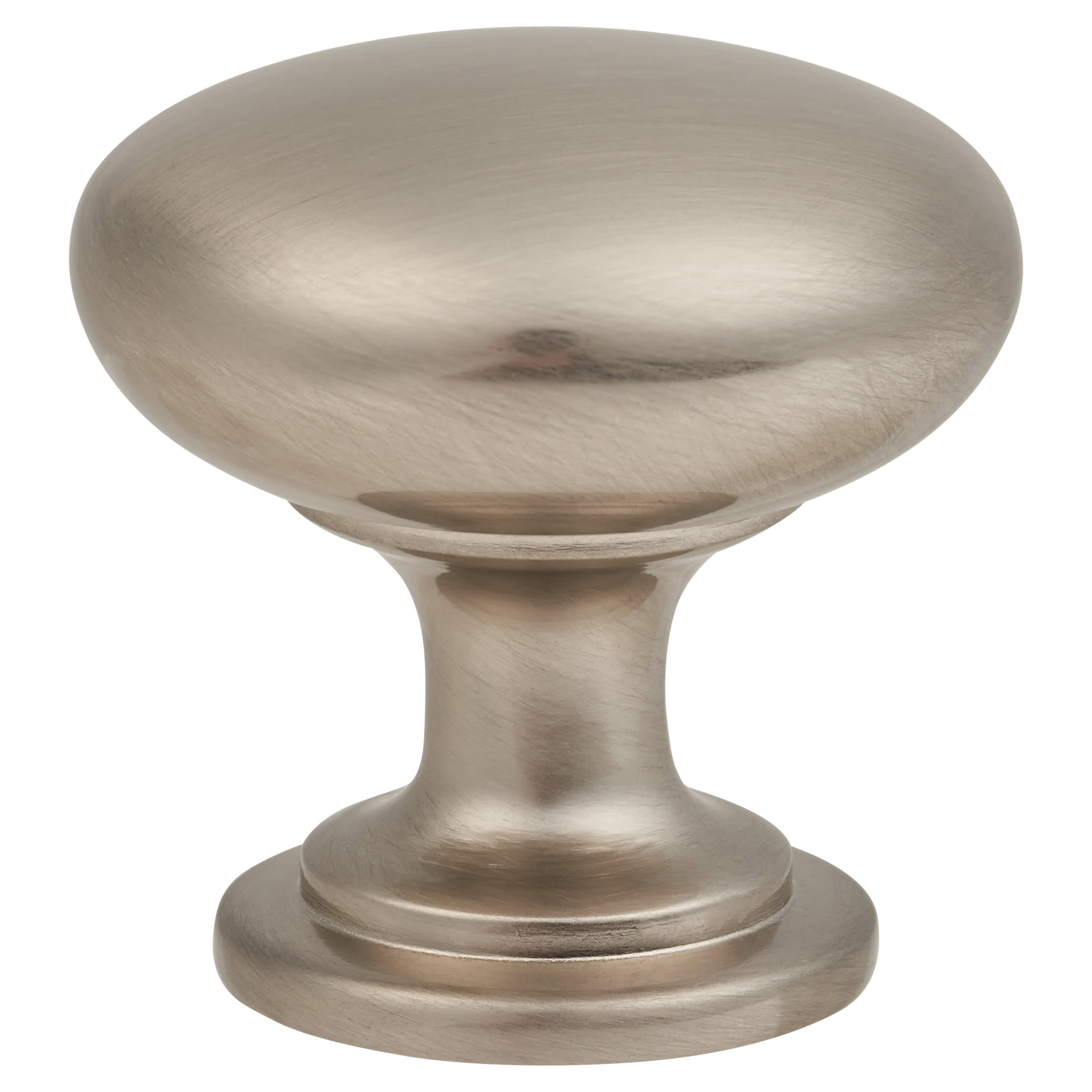 Domed Round Cabinet Knob - 28mm Diameter - Satin Nickel - view 3