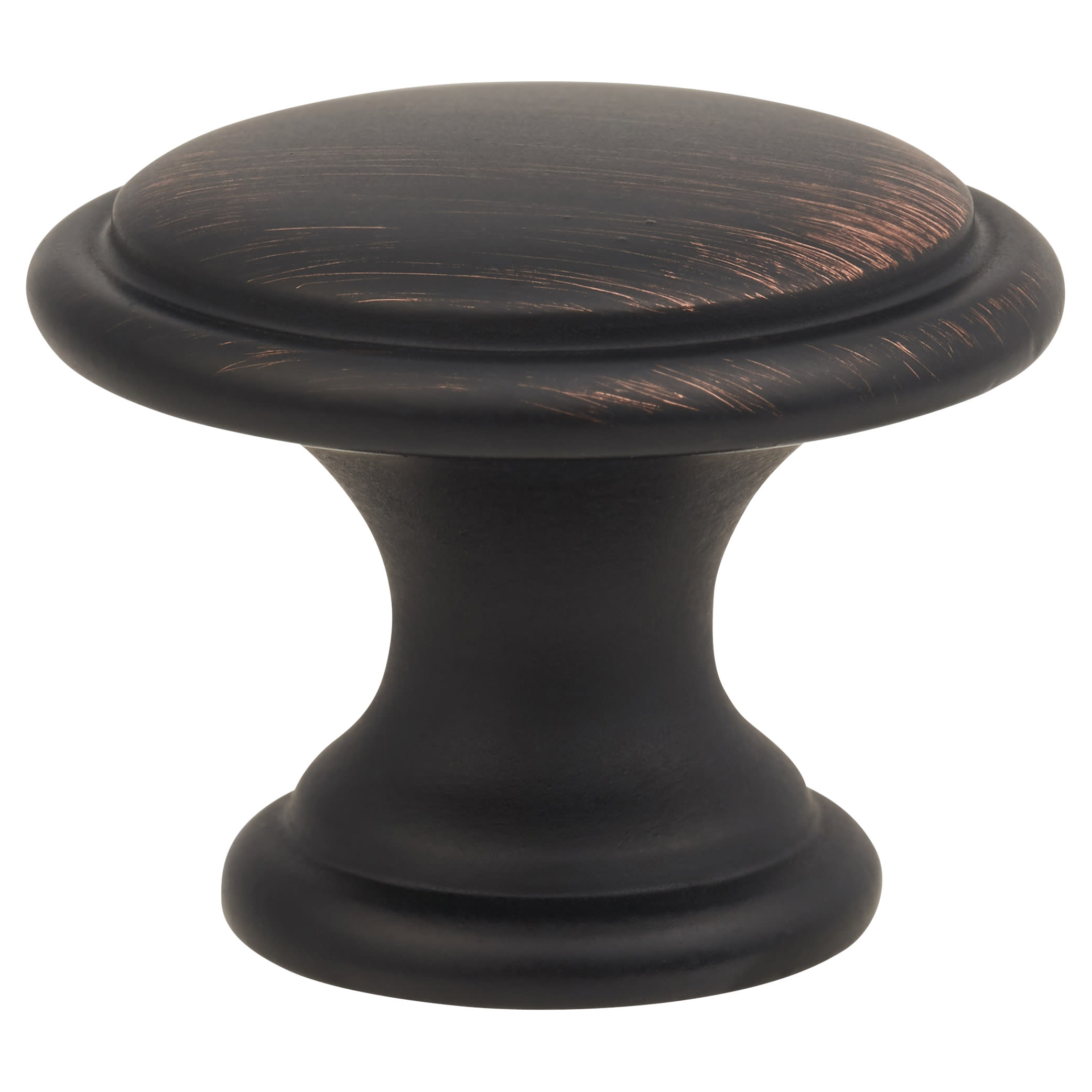 Rim Round Cabinet Knob - 30mm Diameter - Brushed Oil Rubbed Bronze - view 3