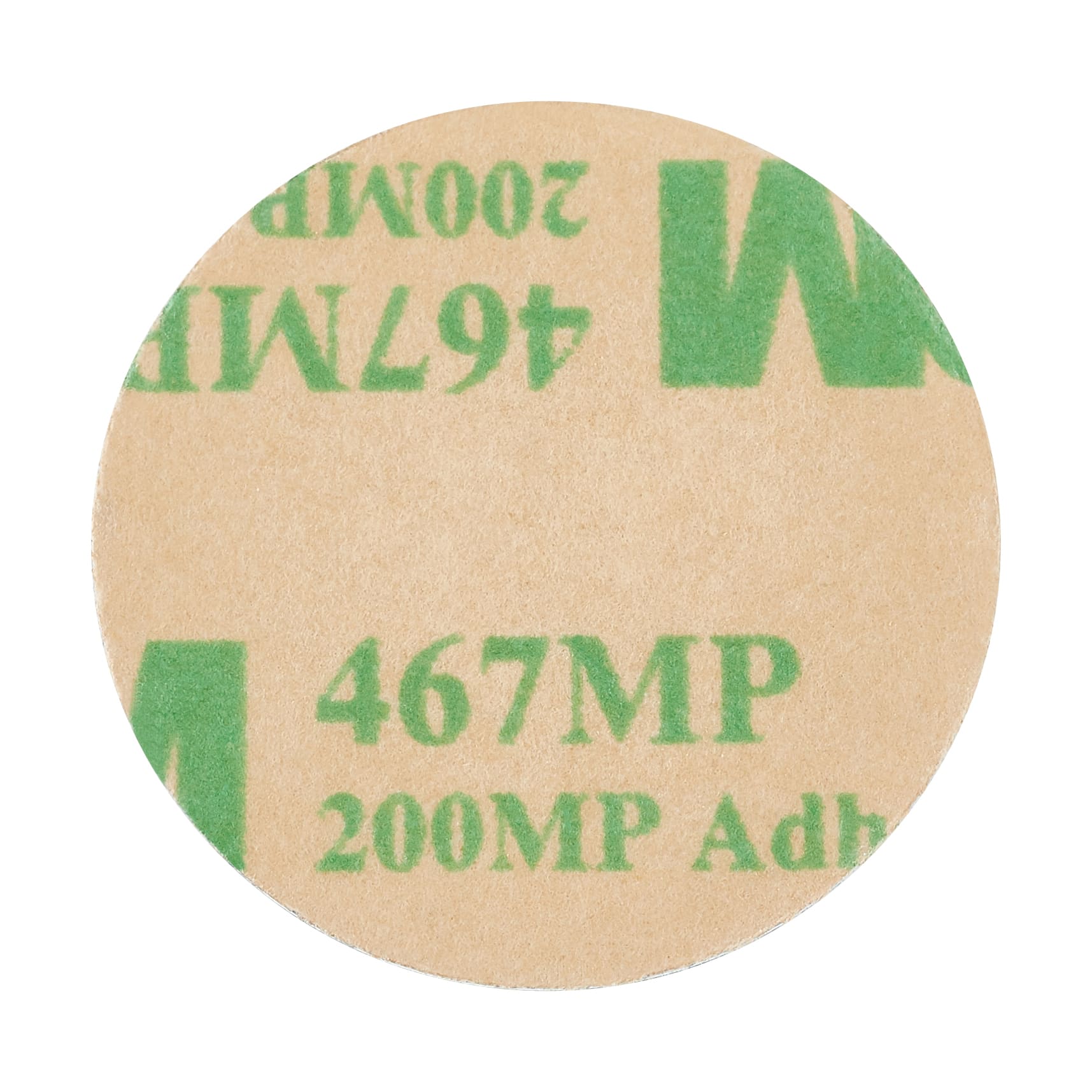 Fire Door Sign - Self Adhesive - 25mm Diameter - Rigid Plastic - Silver - view 3