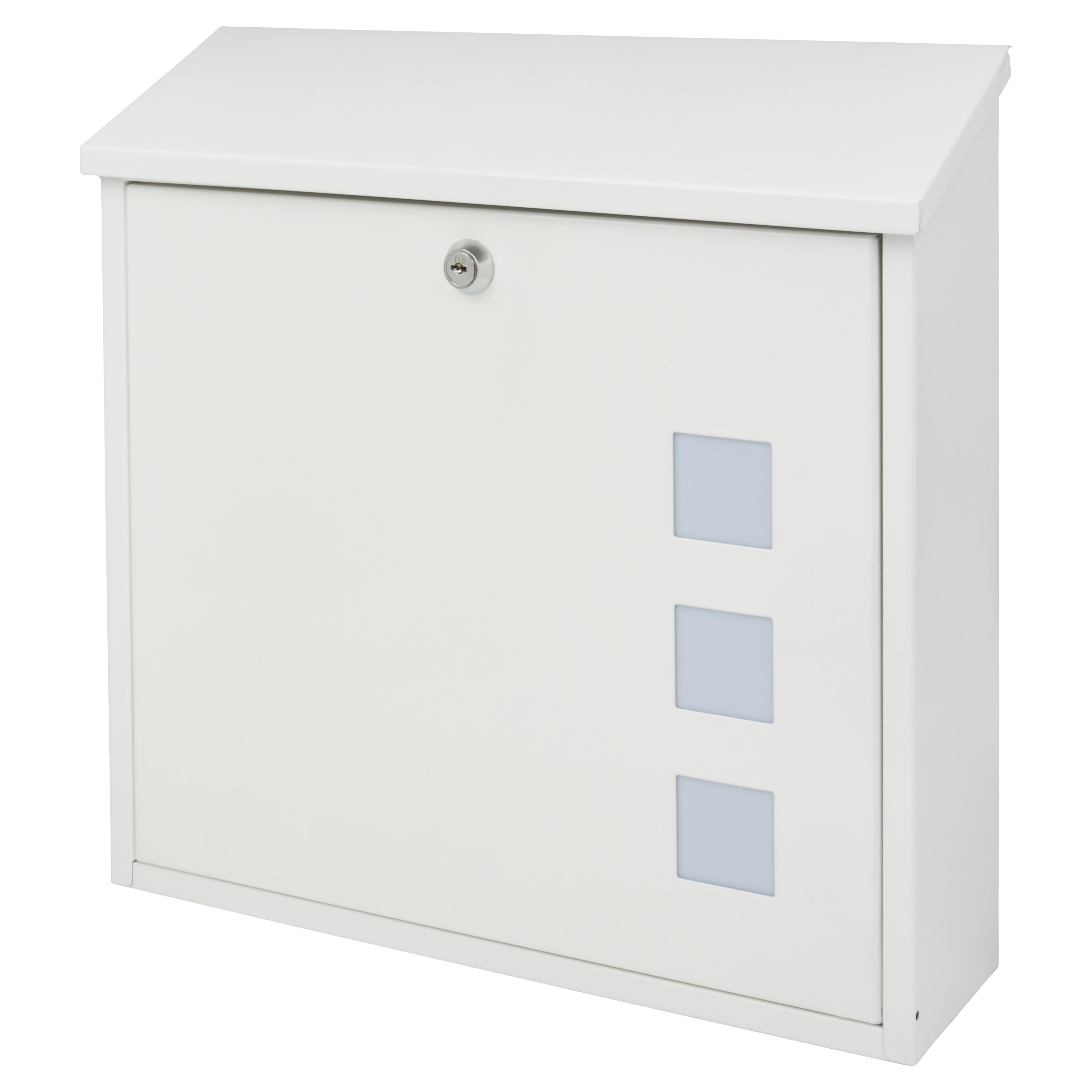 Aire Postbox - 370 x 364 x 114mm - White - view 2