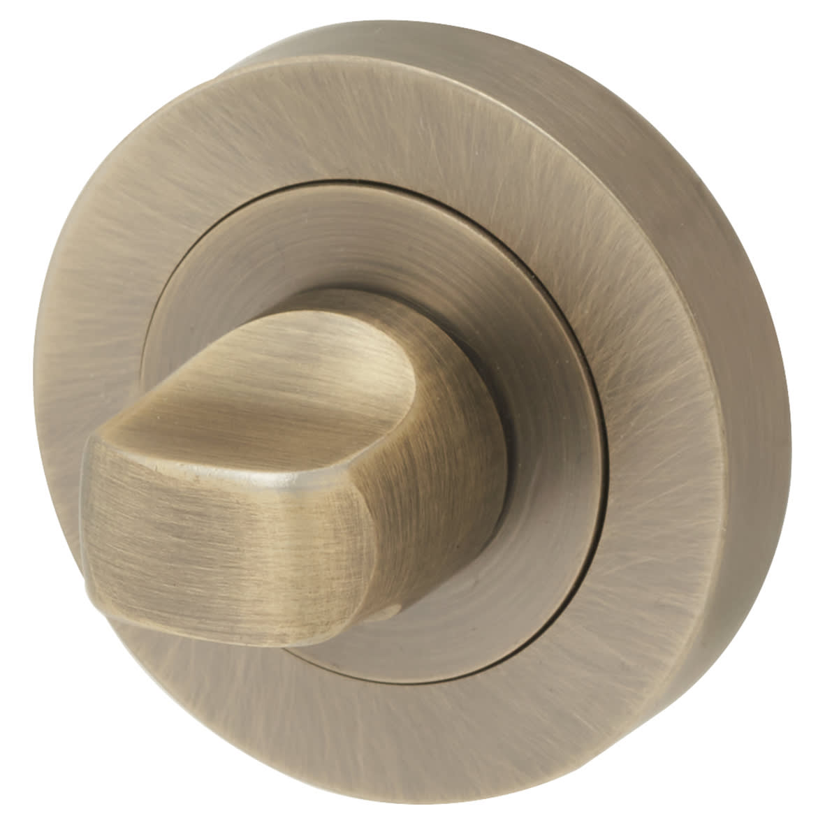 Bathroom Turn & Release - 50mm Diameter - Antique Brass - view 3