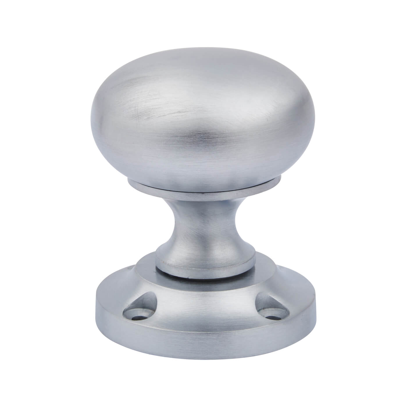 Marcus Satin Chrome Mortice Door Knob - 57mm Rose Diameter - Victoria Range - view 3