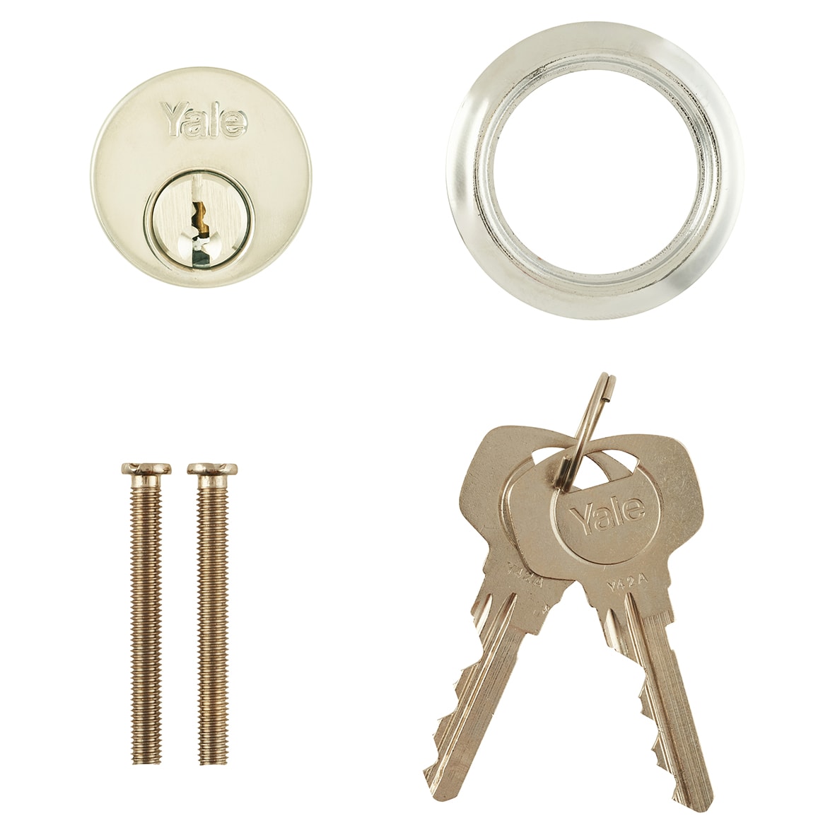 1109 Replacement Rim Cylinder - Satin Chrome - Keyed to Differ - view 5