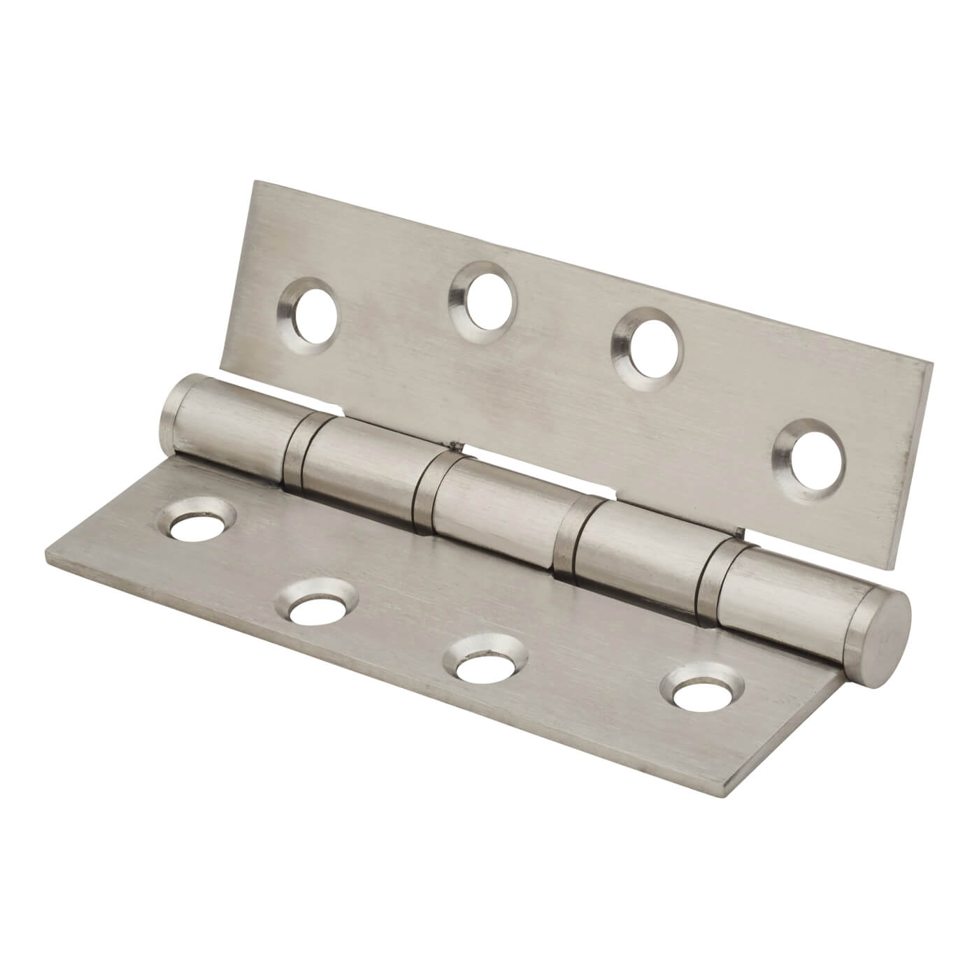 Stainless Steel Washered Butt Door Hinge - 100 x 66 x 2.5mm - Satin Stainless - Pair - view 3
