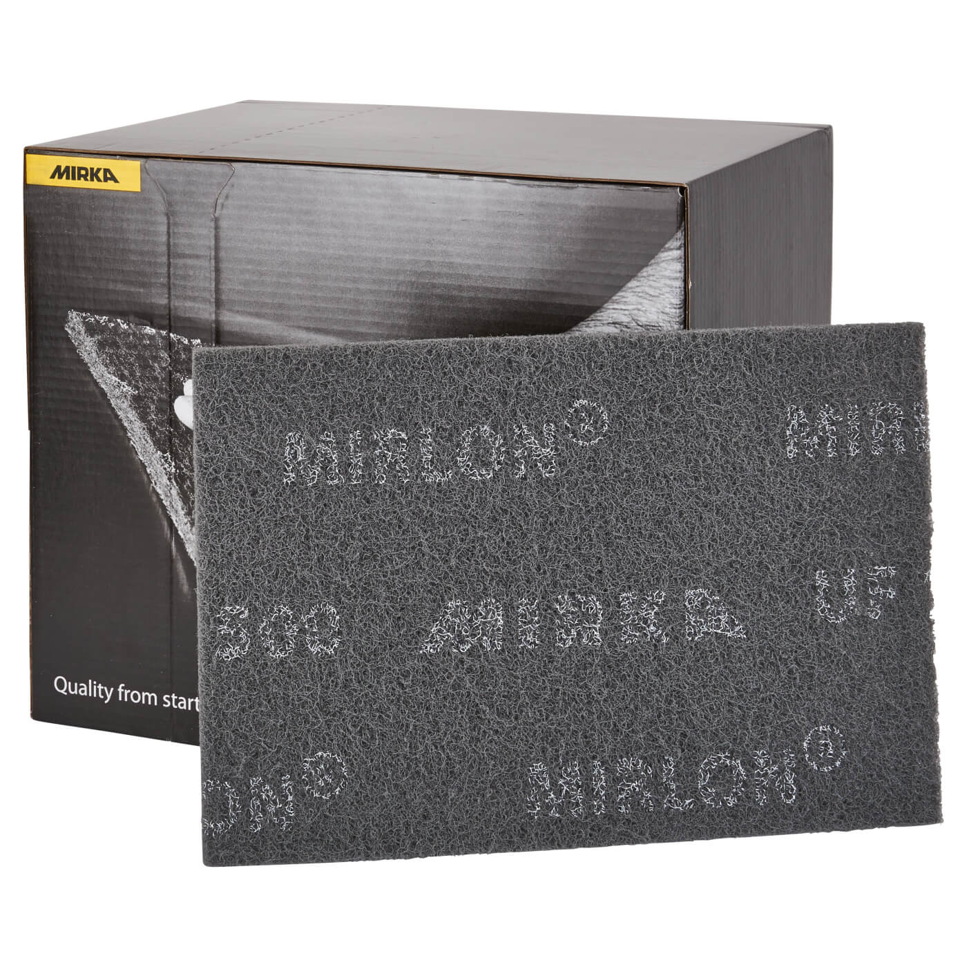 Mirlon Hand Sanding Pad - 152 x 229 x 10mm - Grit Grey - Very Fine - Pack of 20 - view 3
