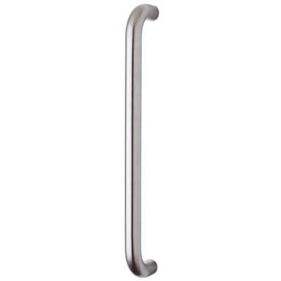 Satin Stainless Steel 19mm D-Bar Door Pull Handle - Bolt Fix - 425mm Centres - view 2