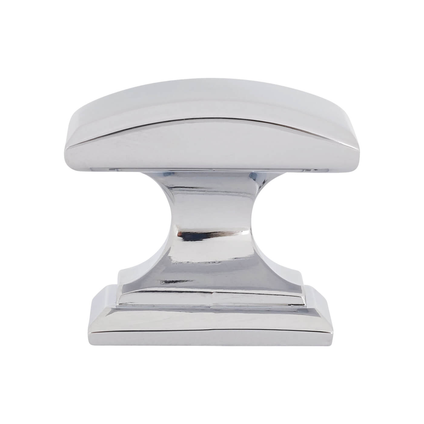 Egar Rectangular Cabinet Knob - 32 x 26mm - Polished Chrome - view 3