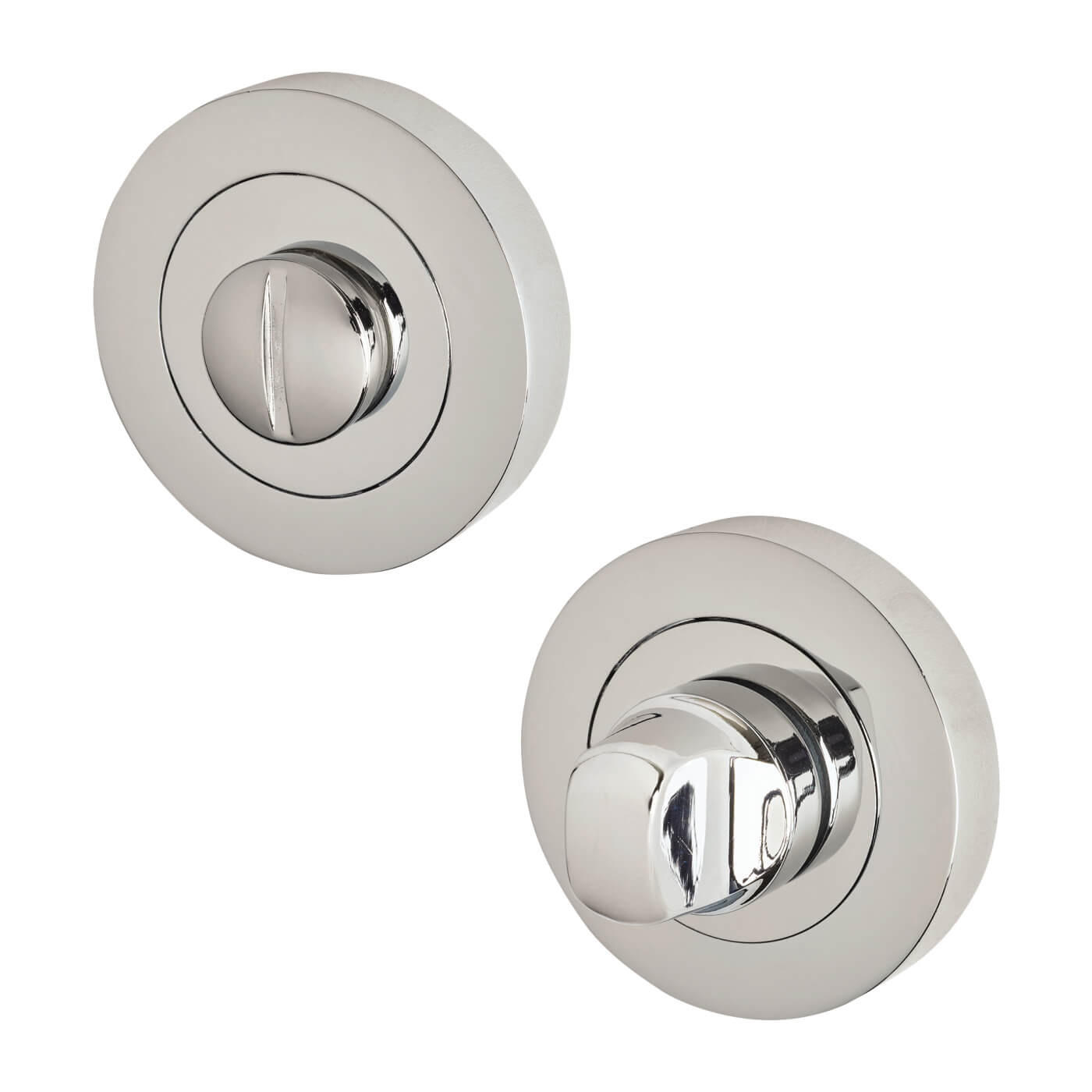 Bathroom Turn & Release - 52mm Diameter - Polished Chrome - view 2