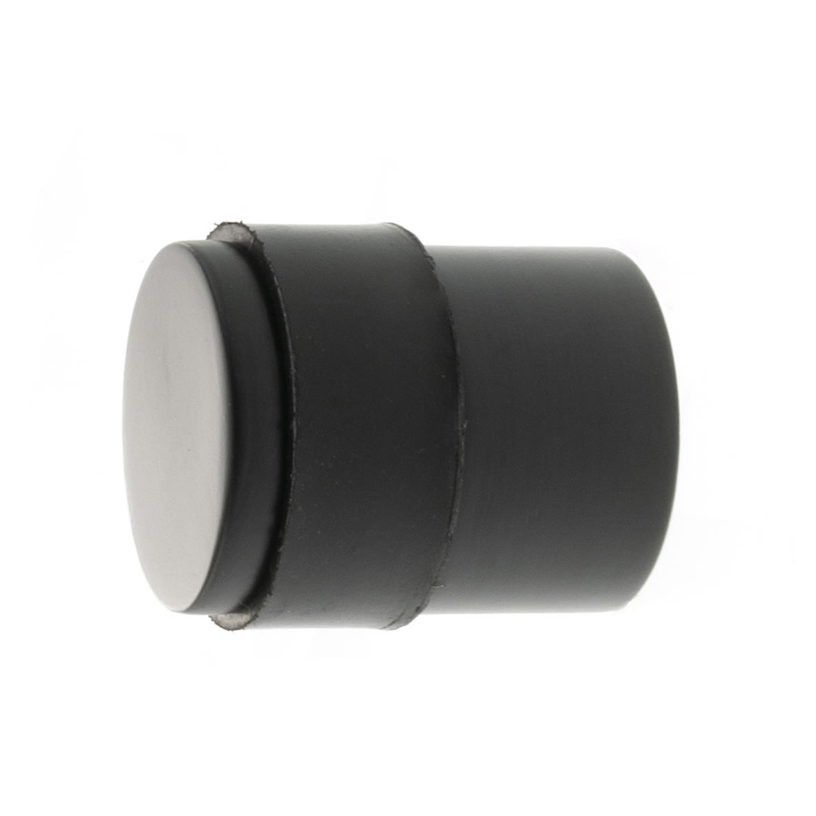 Cylinder Floor Door Stop - 38.5 x 35mm - Matt Black - view 2