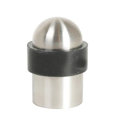 Commercial Floor Mounted Door Stop - 50 x 30mm - Polished Stainless Steel - view 2