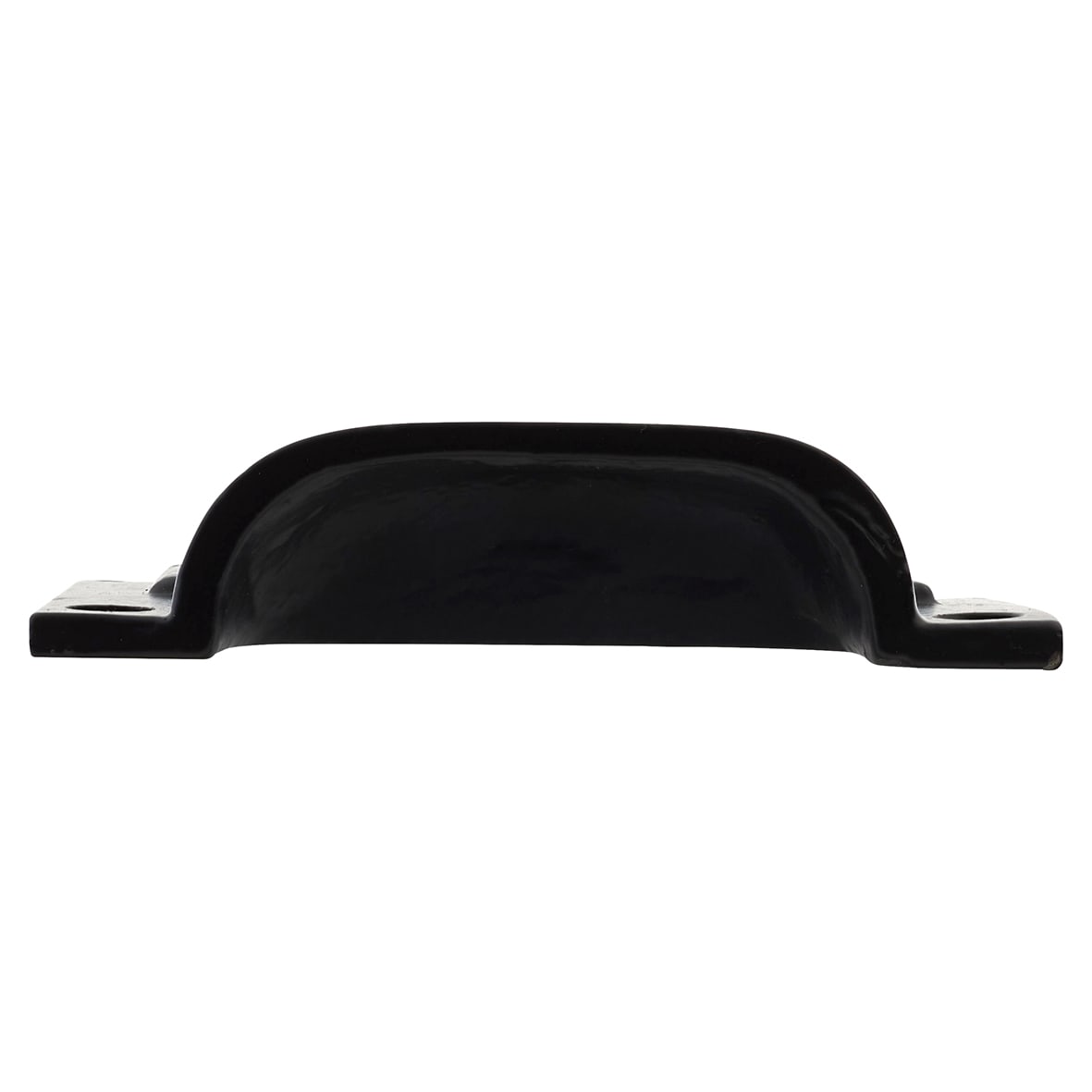 Cabinet Cup Handle - Card Holder - 75mm Centres - Black Iron - view 2