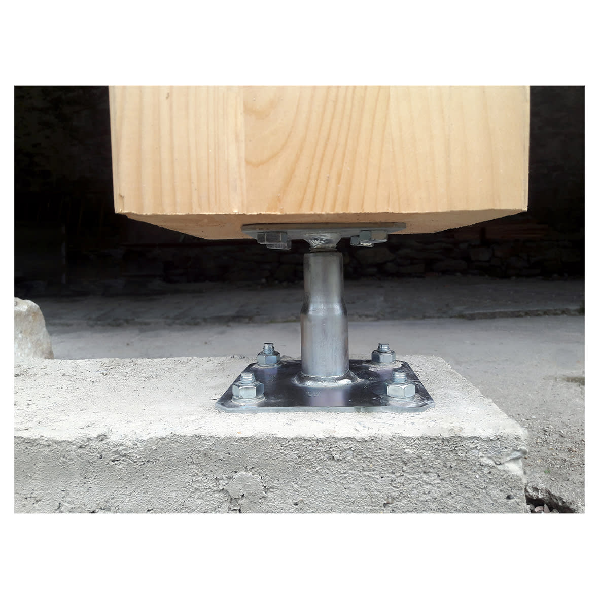 APB Adjustable Elevated Post Base for 100-200mm Posts - 100-150mm Height - view 2