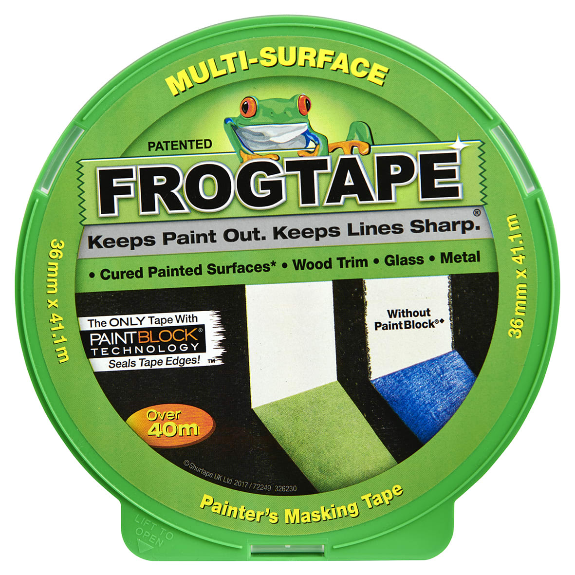 Frog Tape Multi Surface Masking Tape - 36mm x 41.1m - Green - view 4