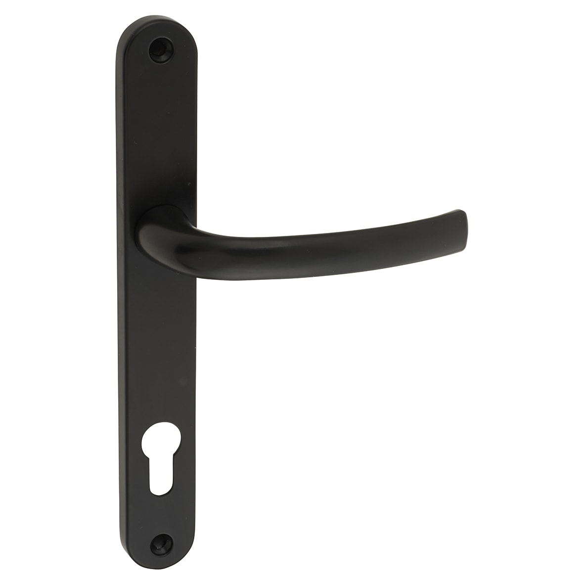 Black uPVC Multipoint Door Handles - 92mm c/c - 44mm door - view 2