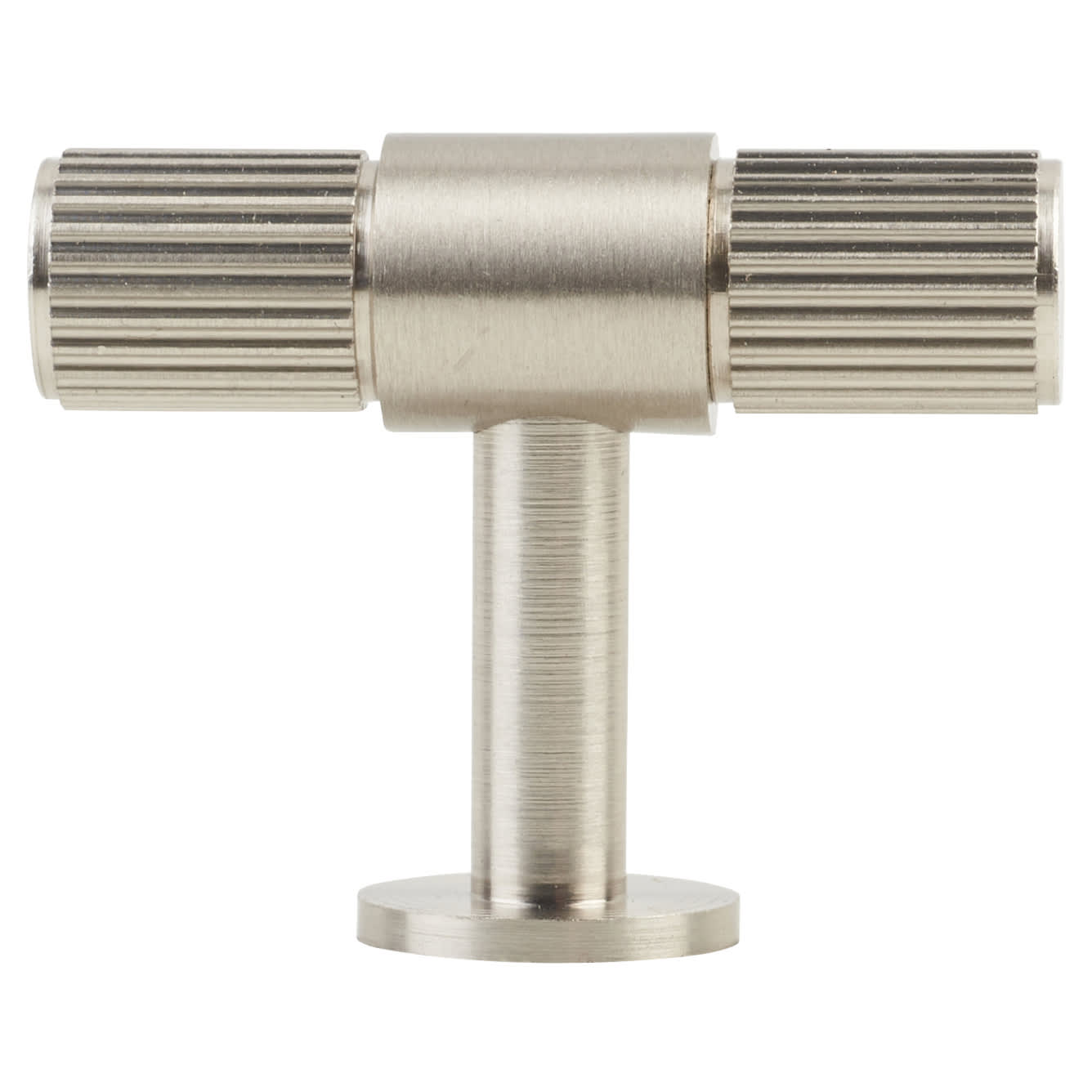 Lines 13mm T-Bar Cabinet Knob - 50 x 40mm - Satin Nickel - view 2