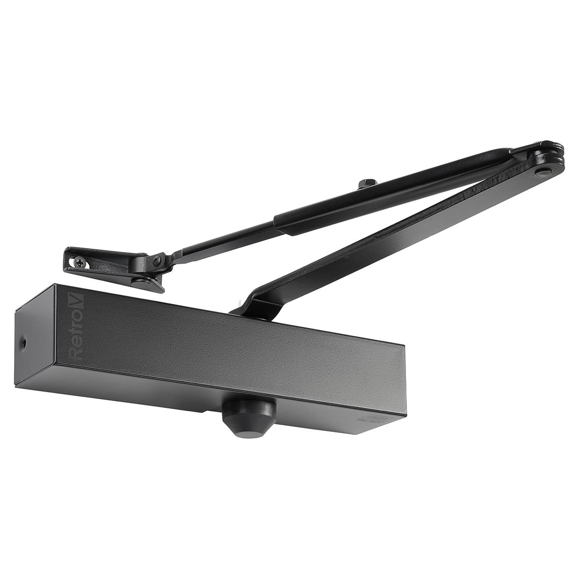 RetroV Overhead Fire Door Closer - Power Size 3-6 - Push/Pull Mounting - Matt Black - view 2