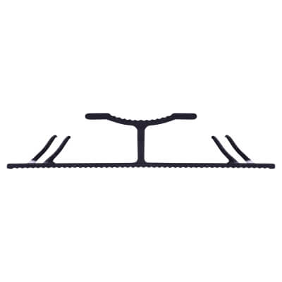 Dual Edge Door Bar Carpet Trim - 900mm Length - Matt Black - view 3