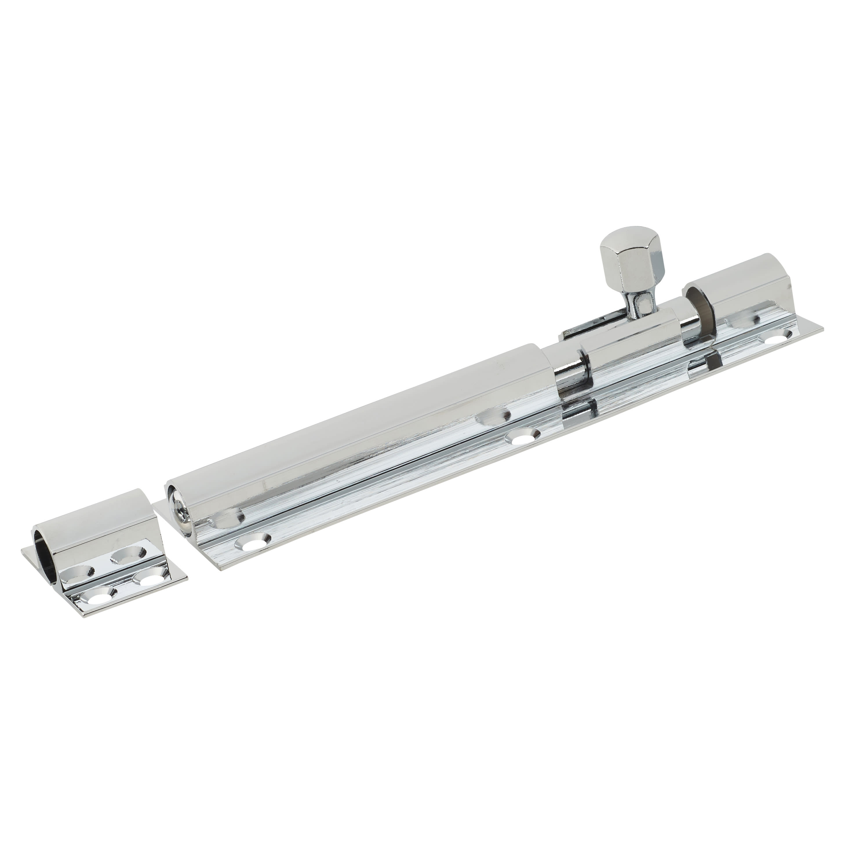 Polished Chrome Straight Barrel Bolt - Budget Range - 150 x 38mm - view 2
