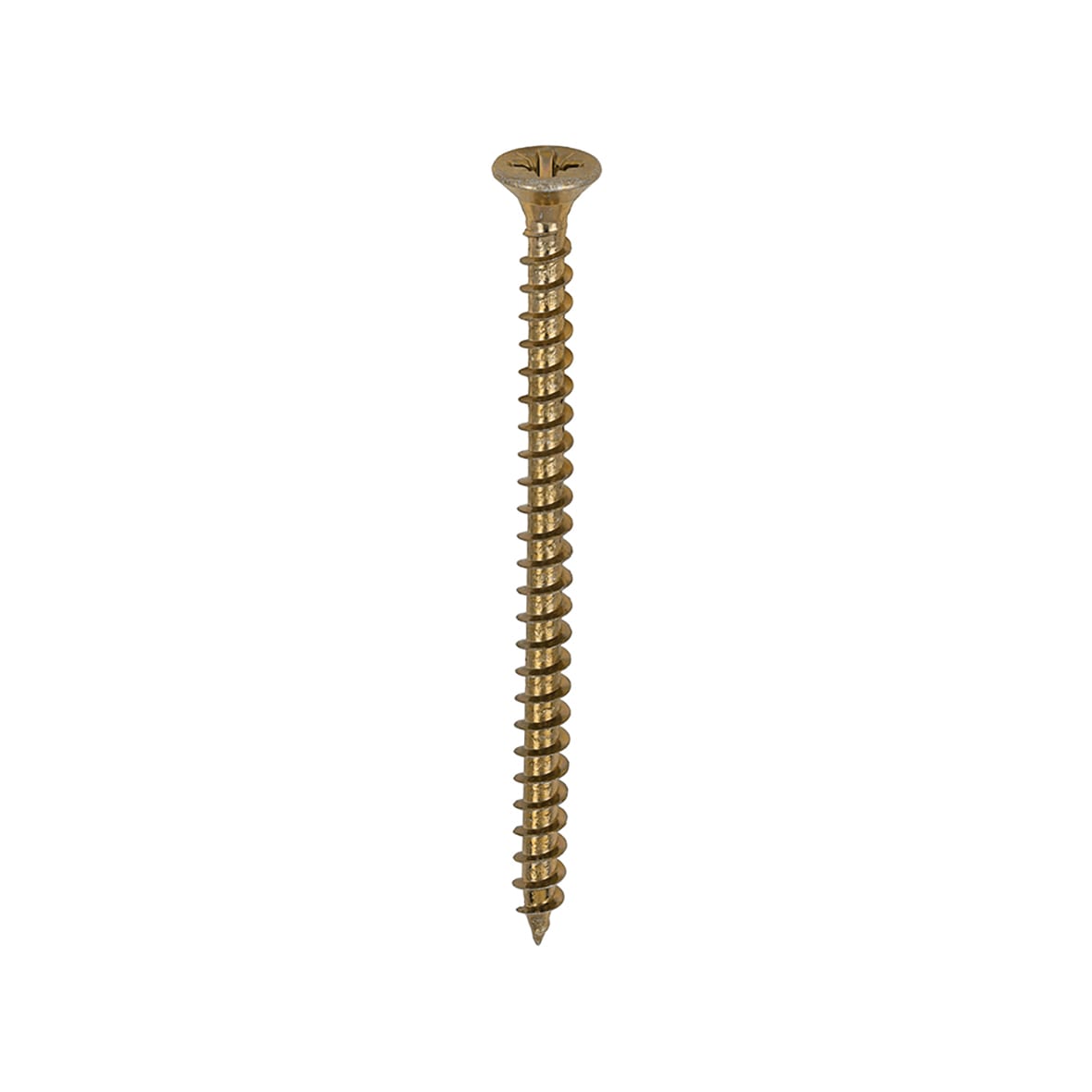 Solo Chippy Pozi Countersunk Wood Screws - 4.0 x 60mm - Yellow Zinc - Pack of 200 - view 3