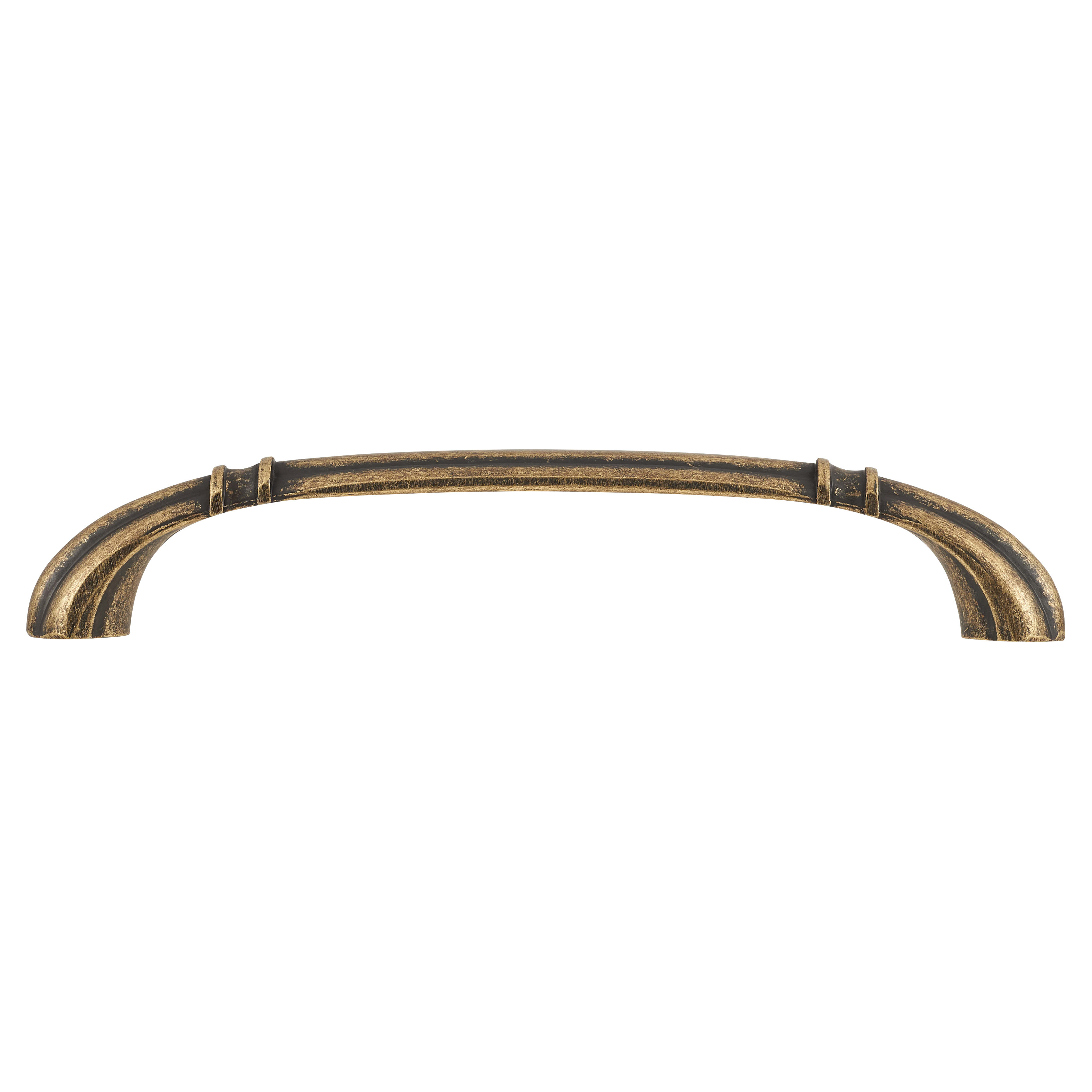 Ivy 14mm D-Bar Cabinet Pull Handle - 128mm Centres - Antique Brass - view 3