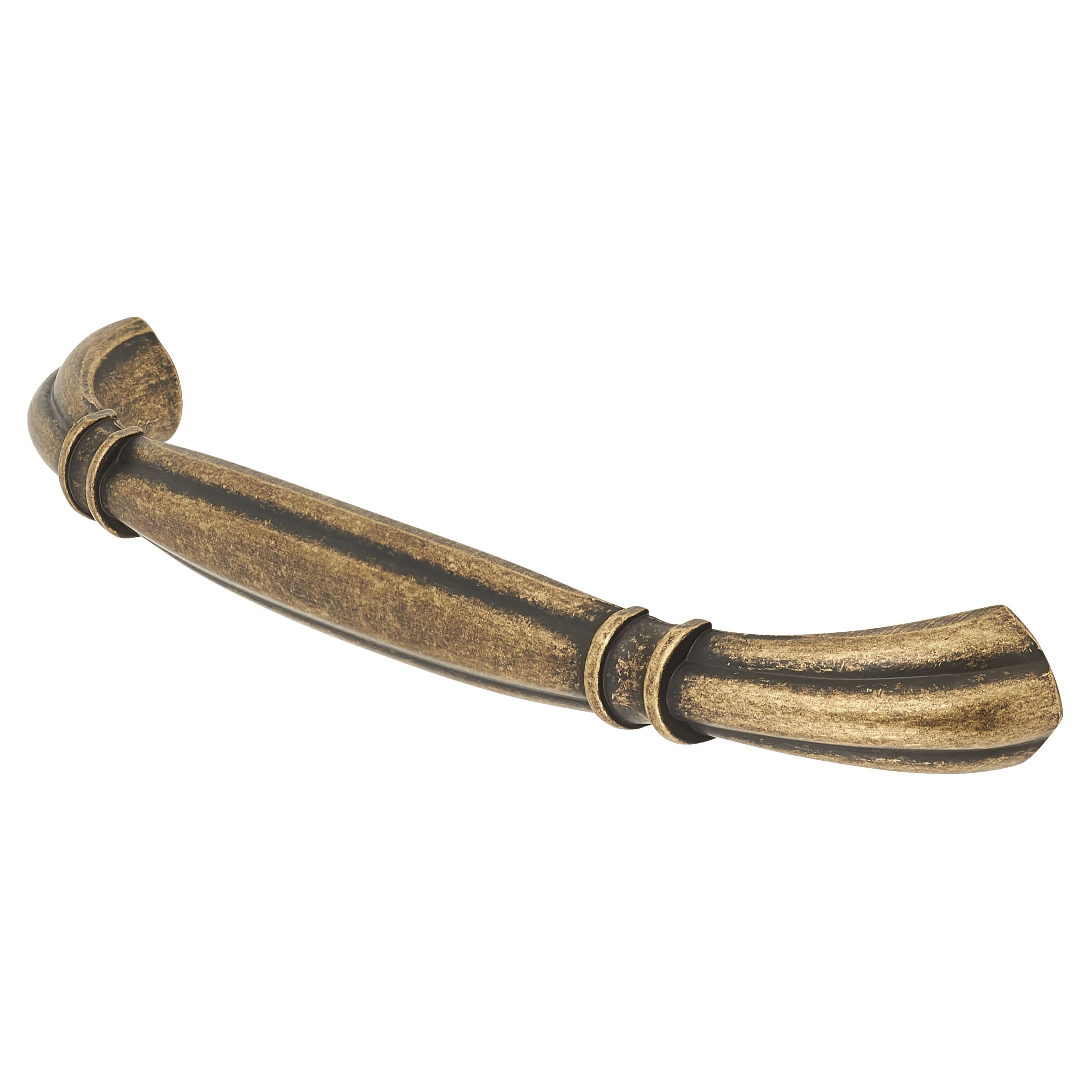 Ivy 14mm D-Bar Cabinet Pull Handle - 128mm Centres - Antique Brass - view 4