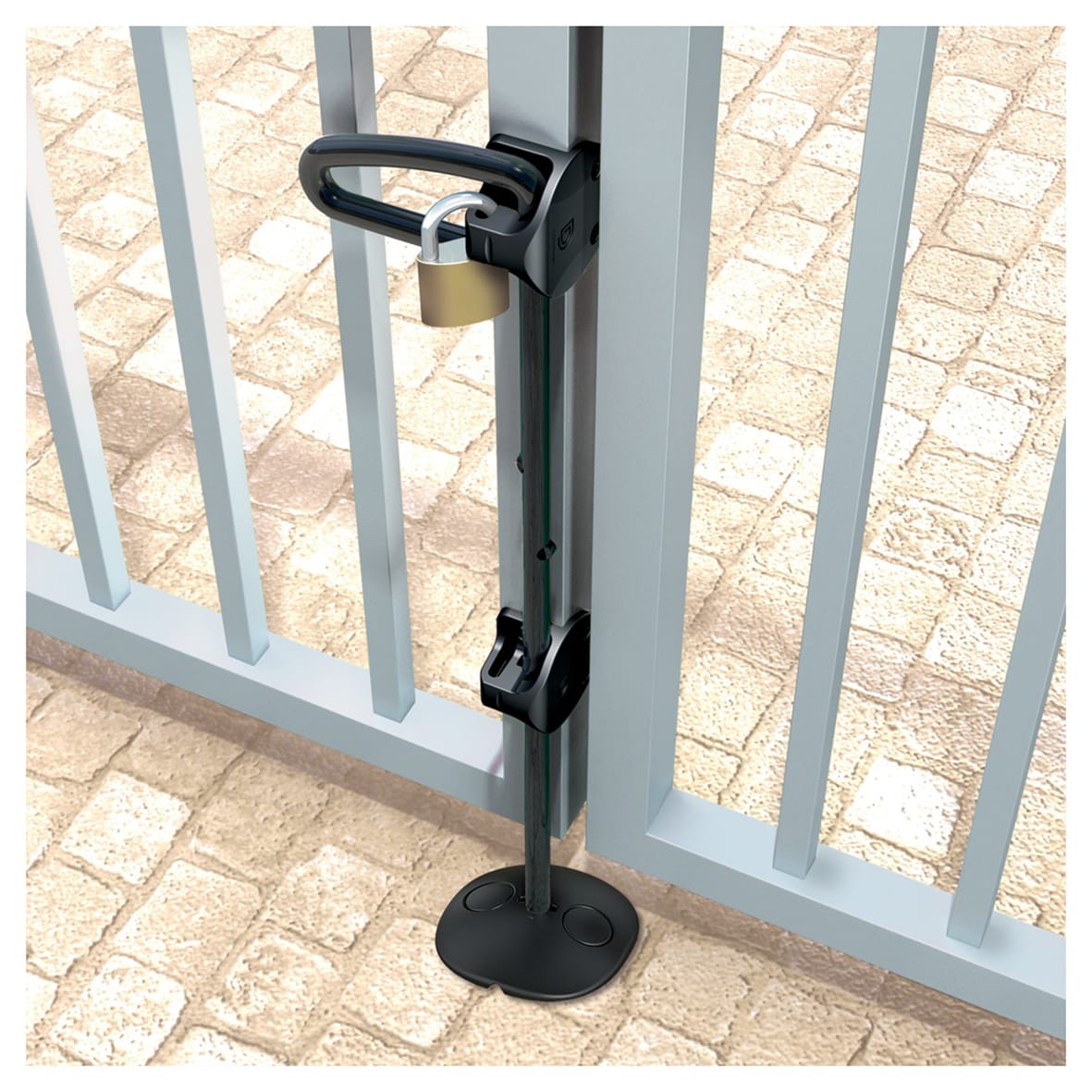 D&D Heavy Duty Drop Bolt - 640mm Length - Black - view 2