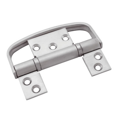Flush Handle Door Hinge Set - 100 x 66 x 3mm - Satin Stainless Steel - view 2