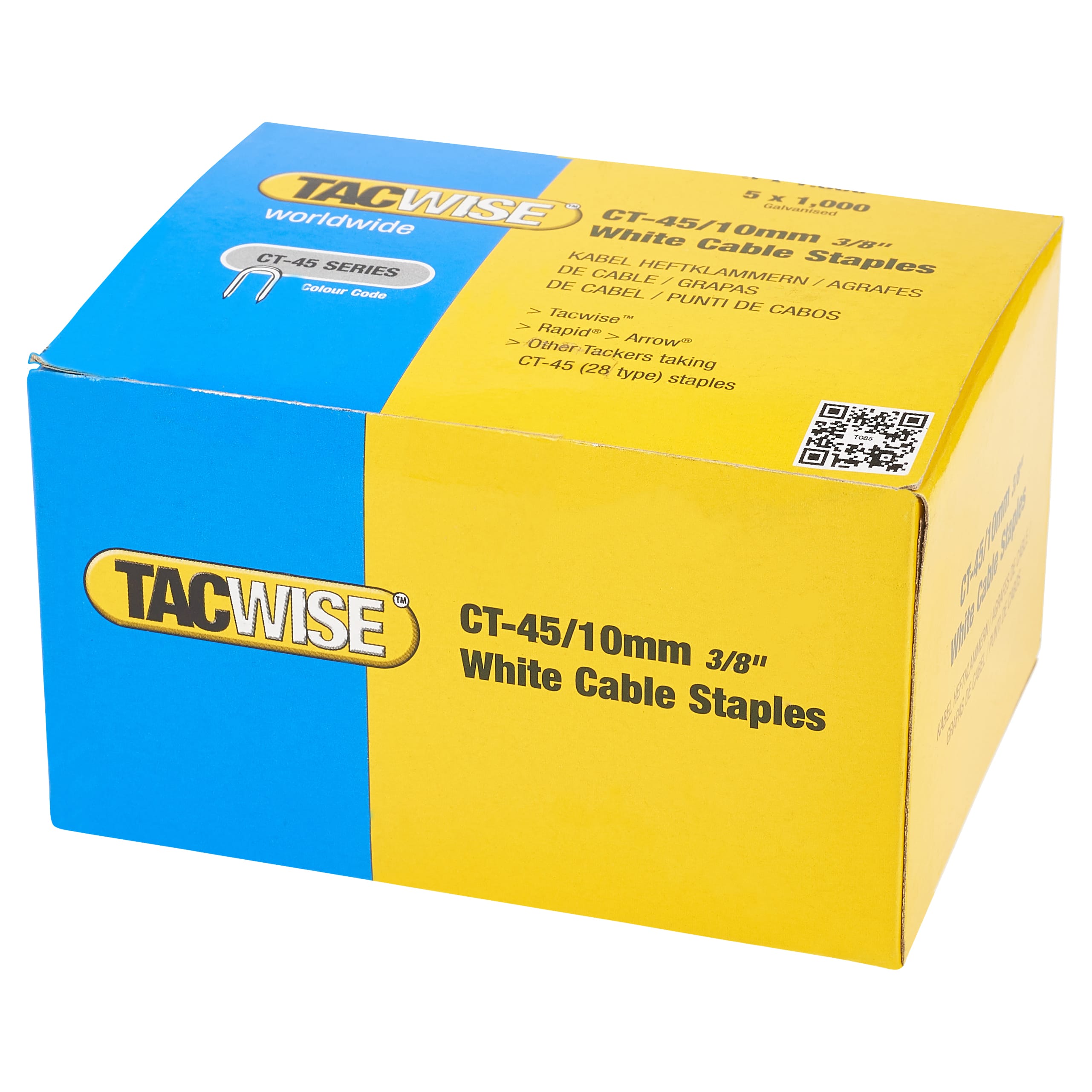 CT-45 Series Divergent Point Staples (R28) - 10mm Length - White - Pack of 5000 - view 3