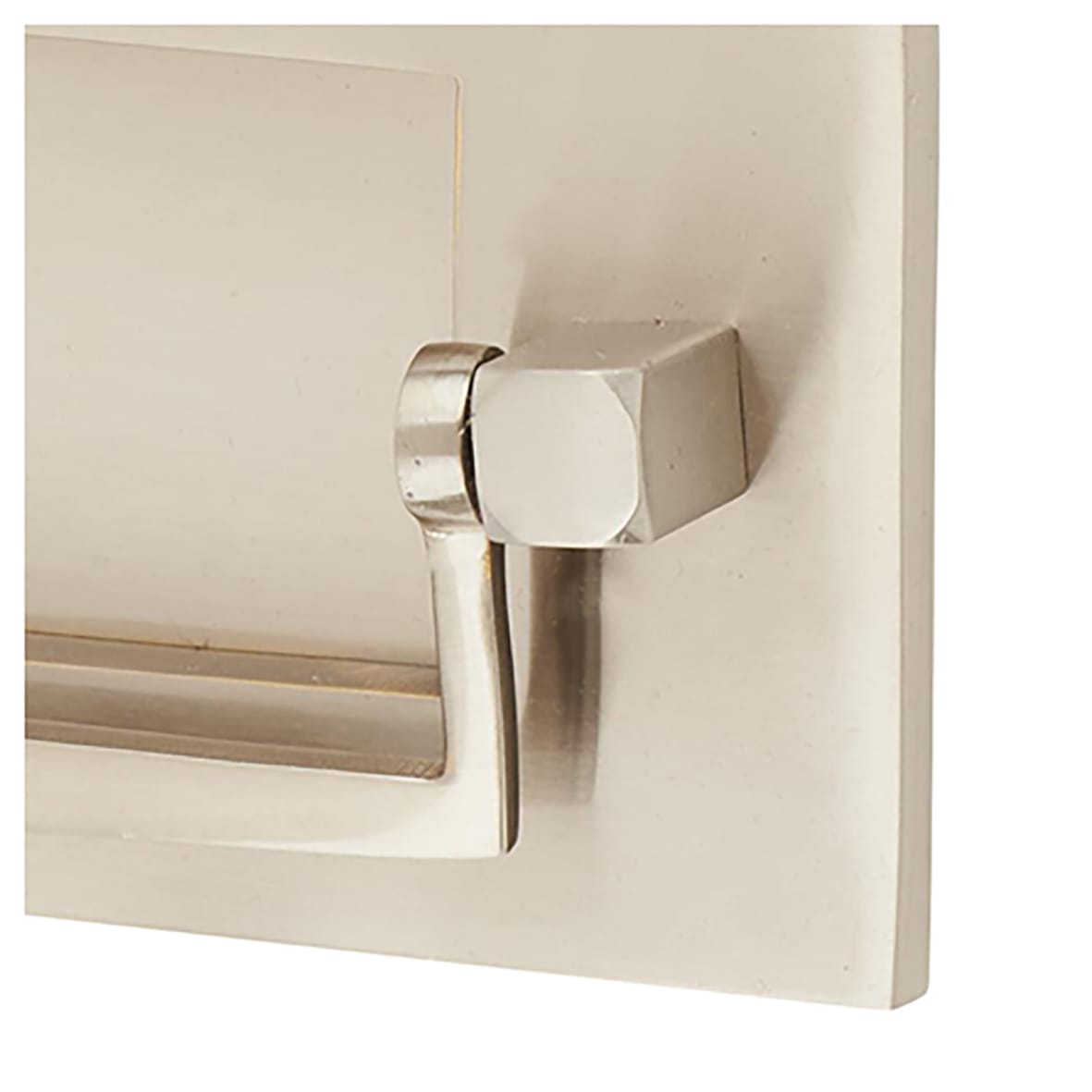 Postal Knocker Letter Plate - 254 x 78mm - Satin Nickel - view 6