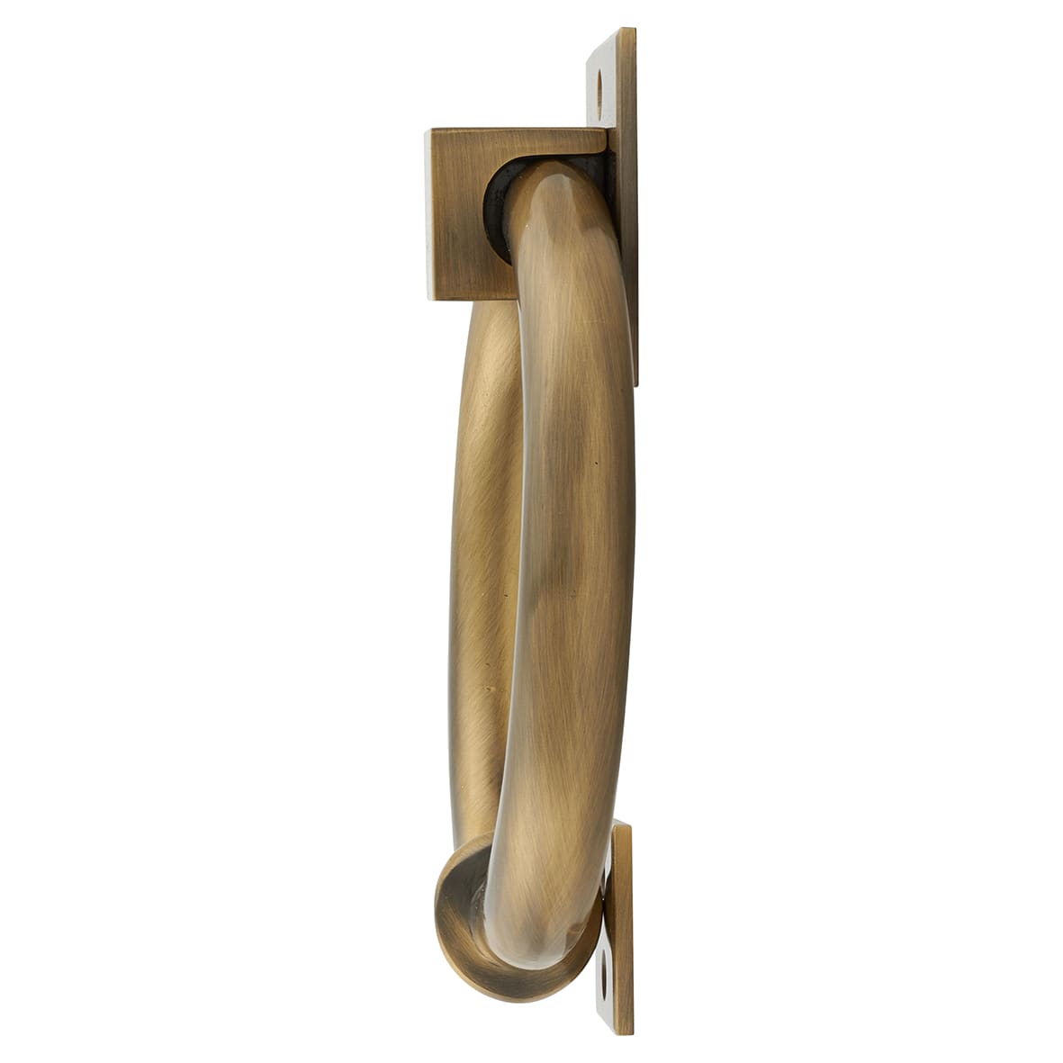 Ring Door Knocker - Antique Brass - 140 x 120mm - view 2