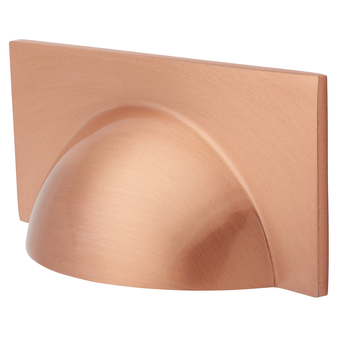 Crofts & Assinder Monmouth Square Cabinet Cup Handle - 64mm Centres - Brushed Copper - view 4