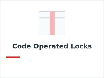 Code Operated Locks