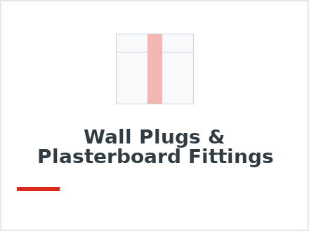 Wall Plugs & Plasterboard Fittings