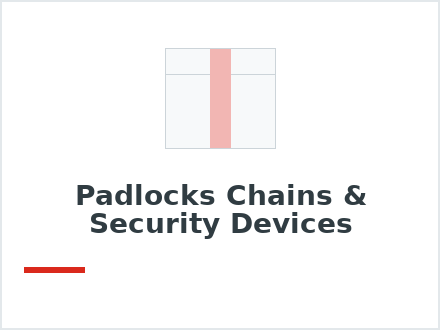 Padlocks Chains & Security Devices