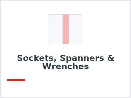 Sockets, Spanners & Wrenches