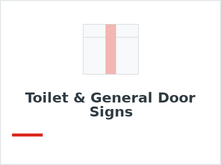 Toilet & General Door Signs
