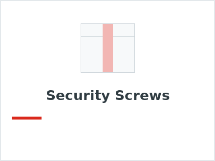 Security Screws
