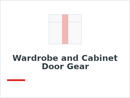 Wardrobe and Cabinet Door Gear
