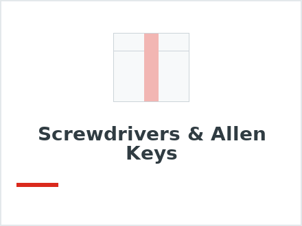 Screwdrivers & Allen Keys