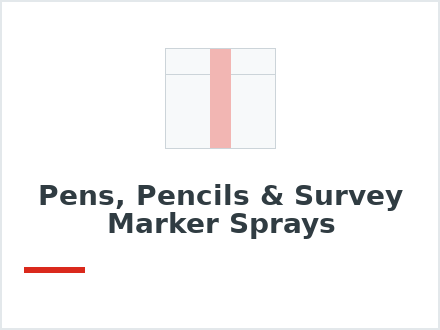 Pens, Pencils & Survey Marker Sprays