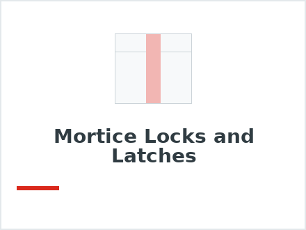 Mortice Locks and Latches
