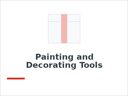 Painting and Decorating Tools