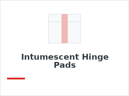 Intumescent Hinge Pads
