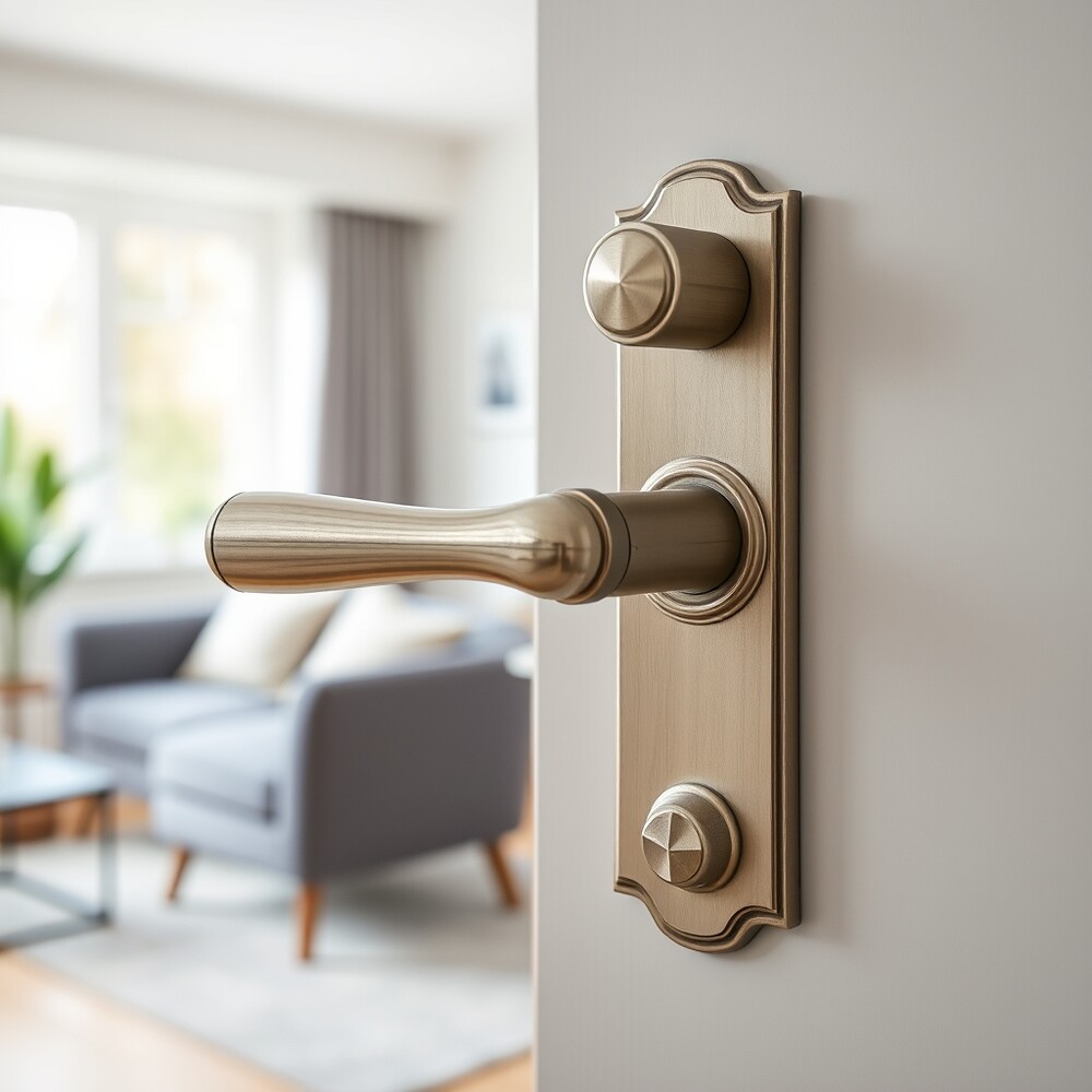 Lever Door Handles on Backplate