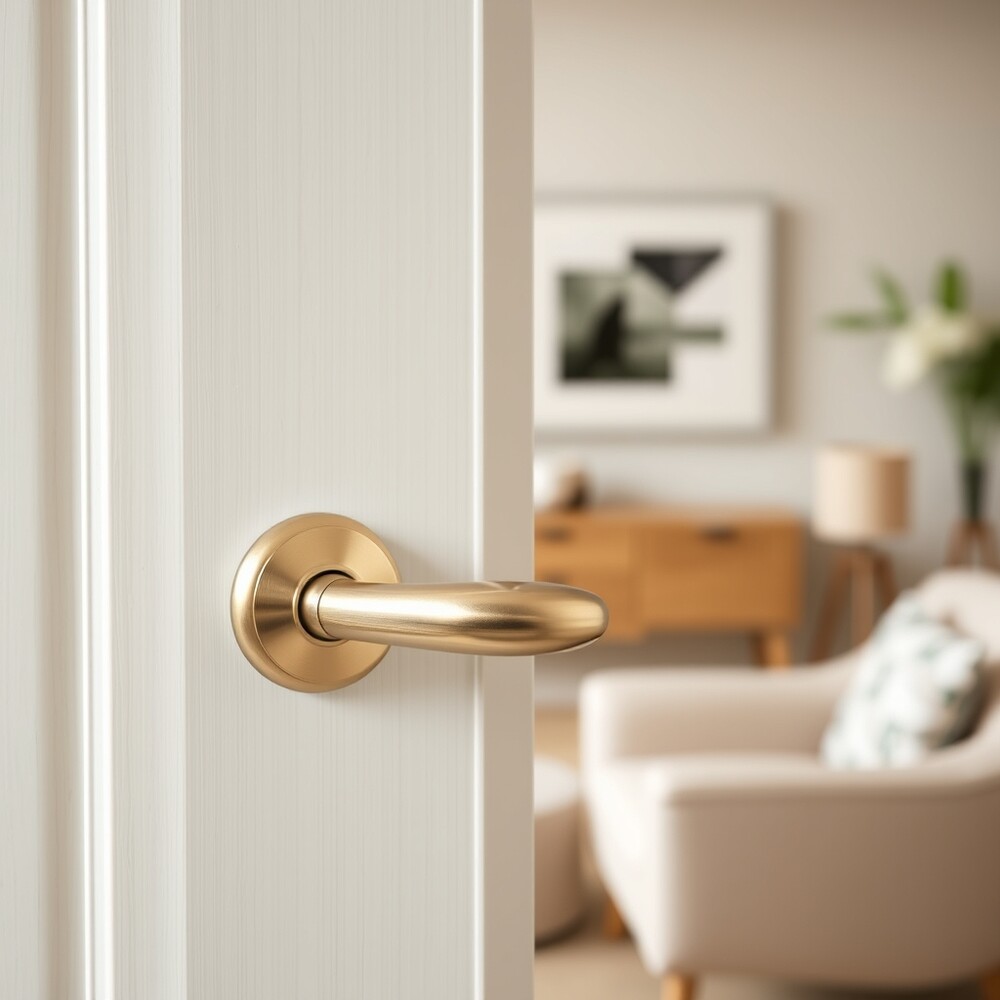 Lever Door Handles on Rose