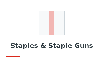 Staples & Staple Guns
