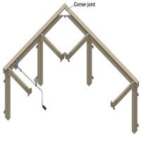 Ropox Flexi Corner Set 650-950mm Steel Wht